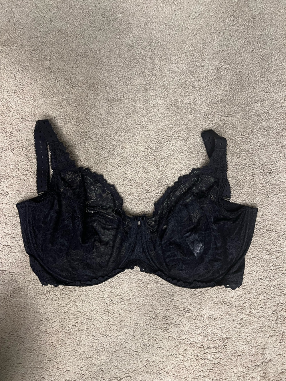 Black Lace Underwire Bra